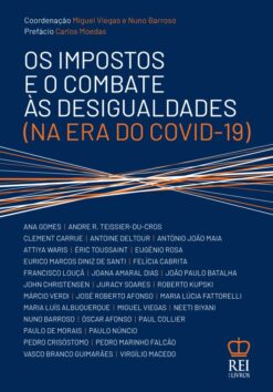 Capa do Livro os Impostos e o Combate às Desigualdades na era do Covid-19