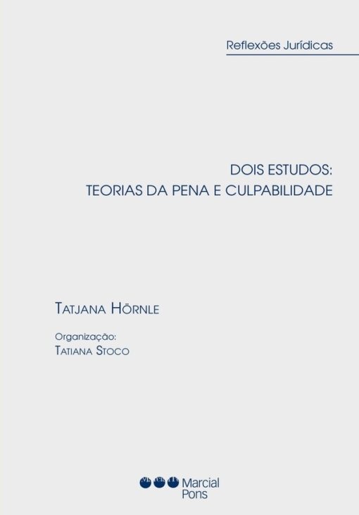 Capa do livro Dois estudos: teorias da pena e culpabilidade