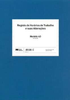 Capa do livro de Registo de Horários e Suas Alterações Porto Editora