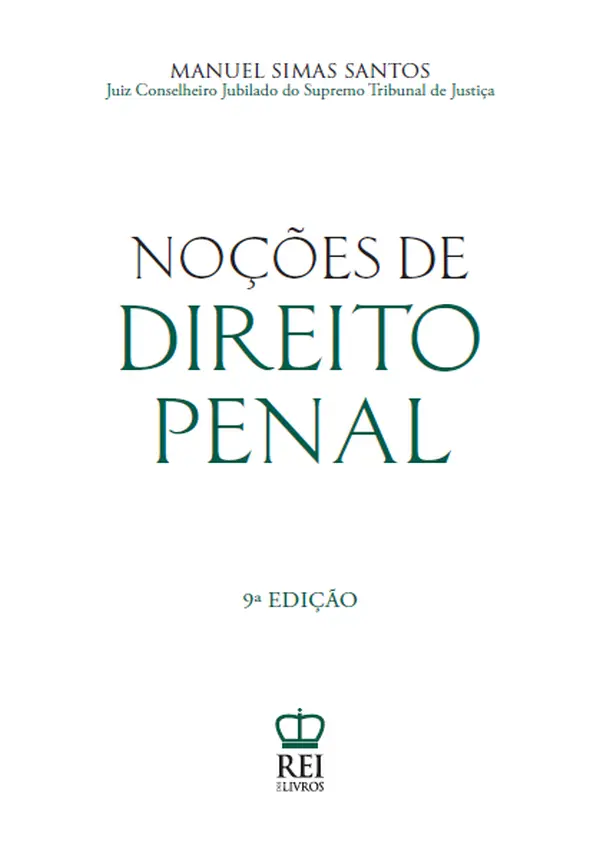 Noções de Direito Penal 9.ª Edição
