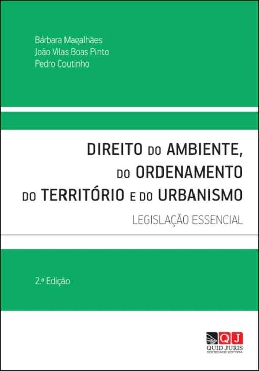 Capa do livro Direito do Ambiente do Ordenamento do Território e do Urbanismo