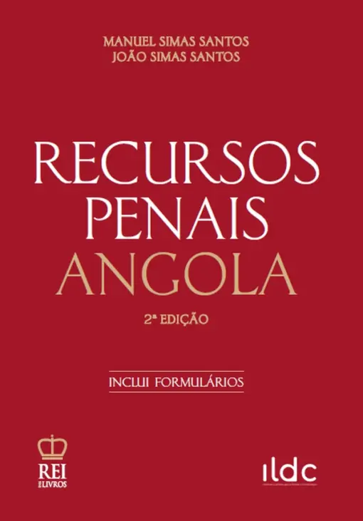 Capa do livro Recursos Penais Angola 2.ª Edição