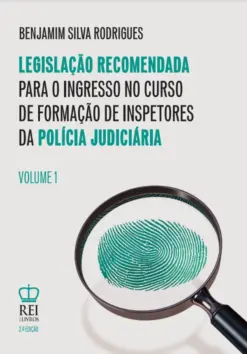 Capa do livro Legislação recomendada para o ingresso no curso de inspetores da polícia Judiciária