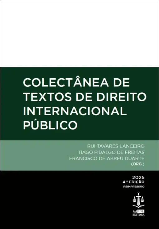 Capa do livro Colectânea de Textos de Direito Internacional Público